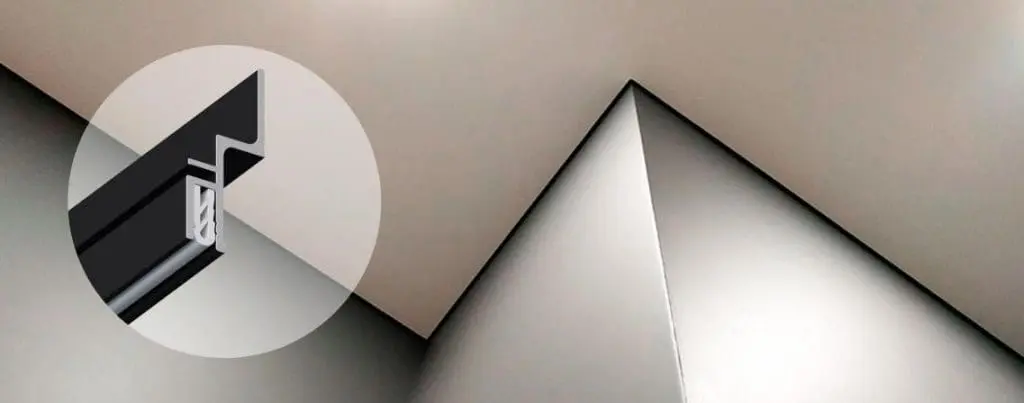 теневая система крепления натяжного потолка