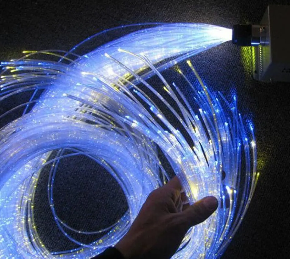 оптоволокно светится