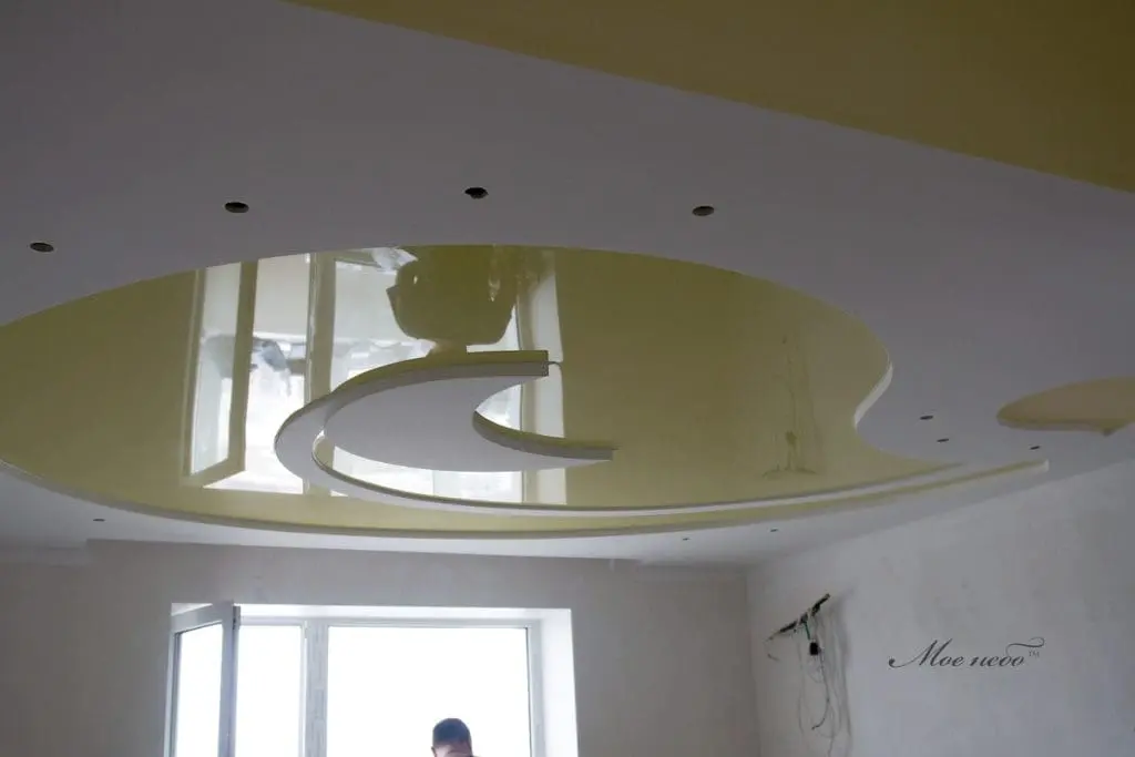 натяжной потолок нестандартной сложной формы